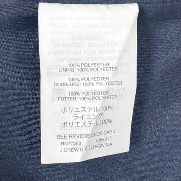 J. Crew Navy Blue Velvet Flounce Ruffle Mini Skirt NWT - Picture 8 of 10